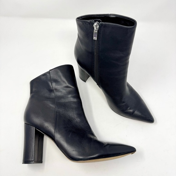 Marc Fisher ML Unique High Heeled Black Ankle Boots - Picture 1 of 12